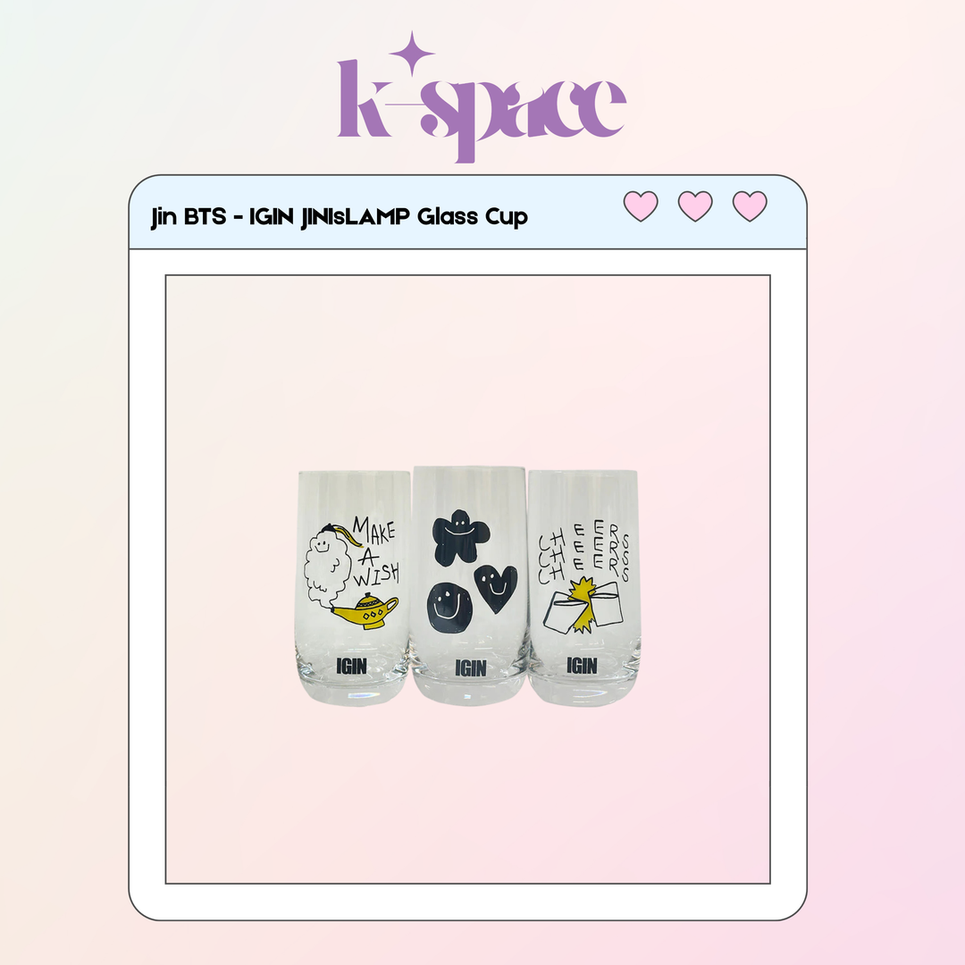 Jin BTS - IGIN JINIsLAMP Glass Cup