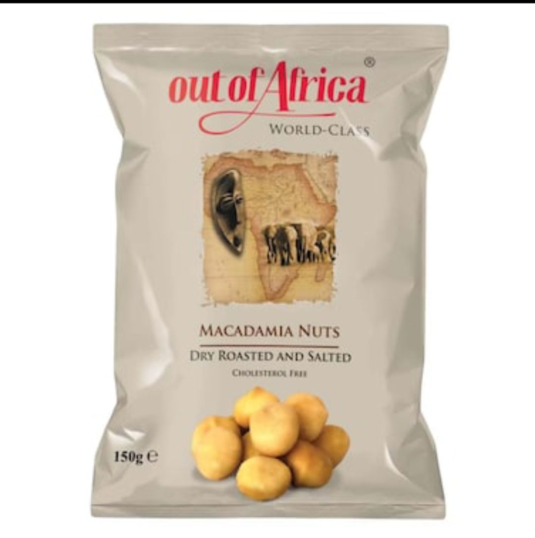Out of africa macadamia kernels dry roasted and salted 