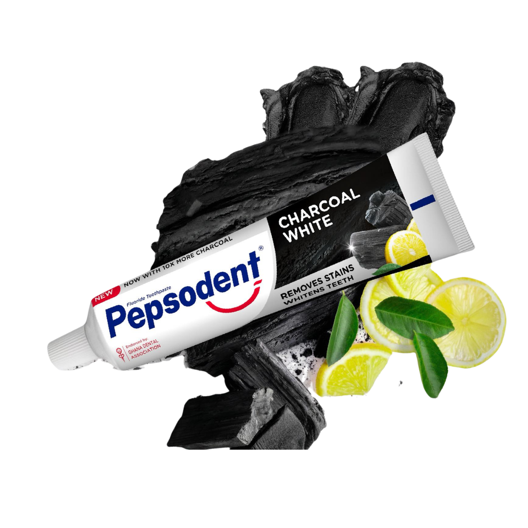 ថ្នាំដុសធ្មេញម៉ាក​ Pepsodent Charcoal White