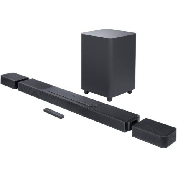 JBL Bar 1300, 11.1.4-channel soundbar, Dolby Atmos® and DTS:X®, detachable surround speakers, MultiBeam™.