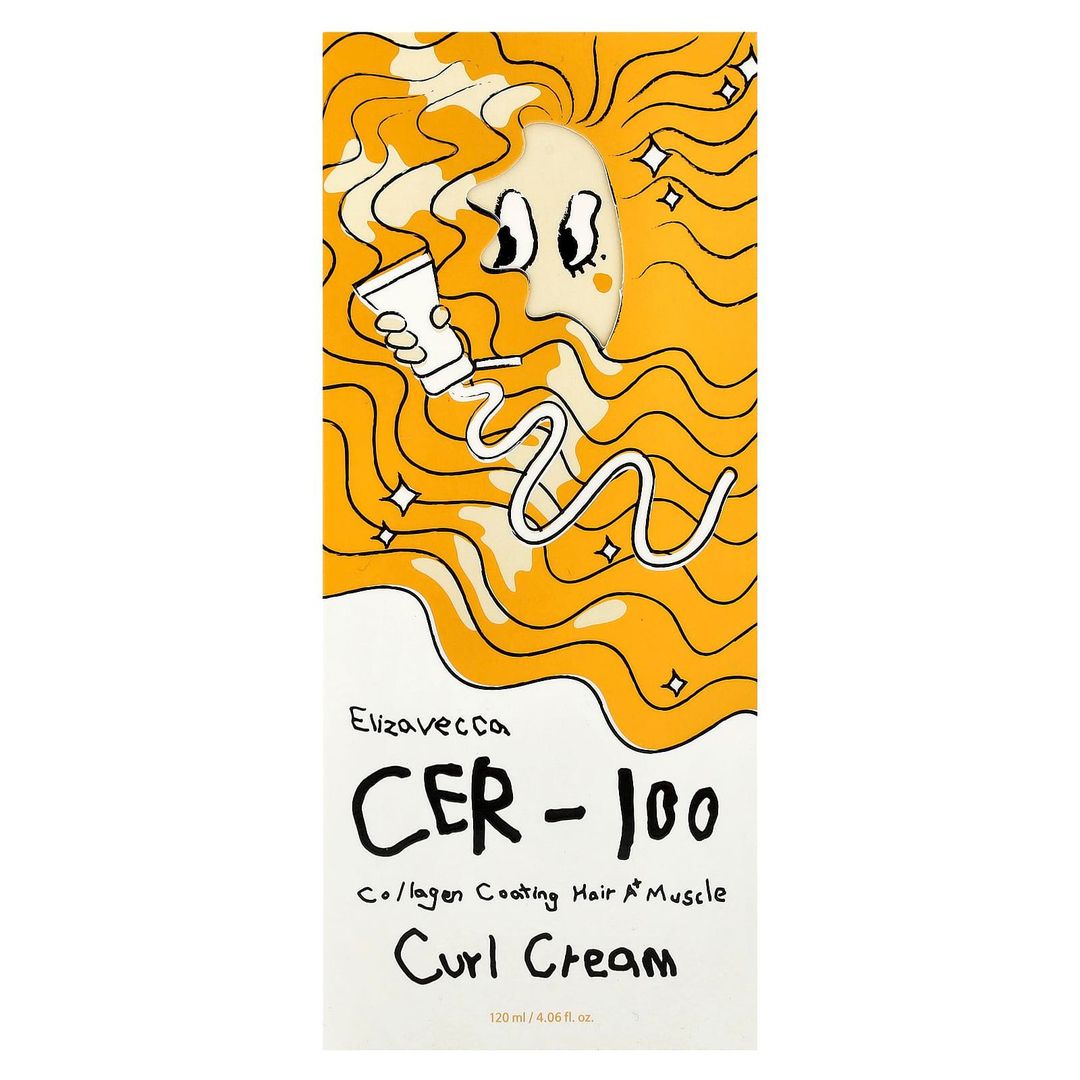 ELIZAVECCA - CER-100 COLLAGEN COATING HAIR A+ MUSCLE CURL CREAM - 150ML اليزافيكا كريم تصفيف الشعر المموج المجعد 
