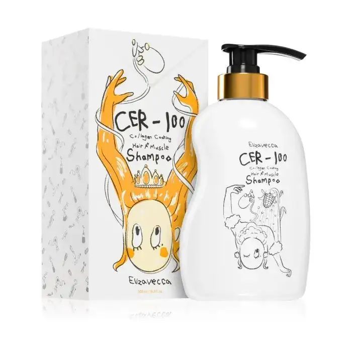 شامبو الكولاجين اليزافيكا - 500مل | Elizavecca Collagen Coating Hair A+ Muscle Shampoo