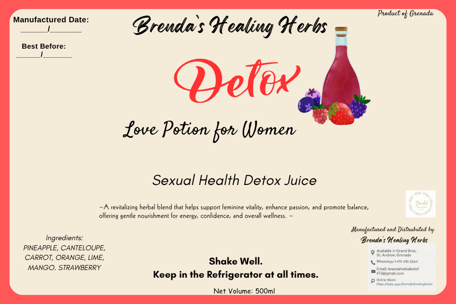 Sexual Health Detox Juice Shots 