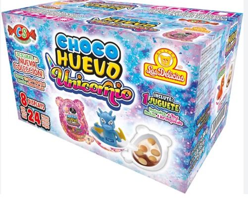 CHOCOHUEVO UNICORNIO DELICIAS DISP C/24 PZS