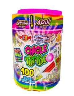 CHICLE TATTOO DELICIAS VIT C/100 PZS