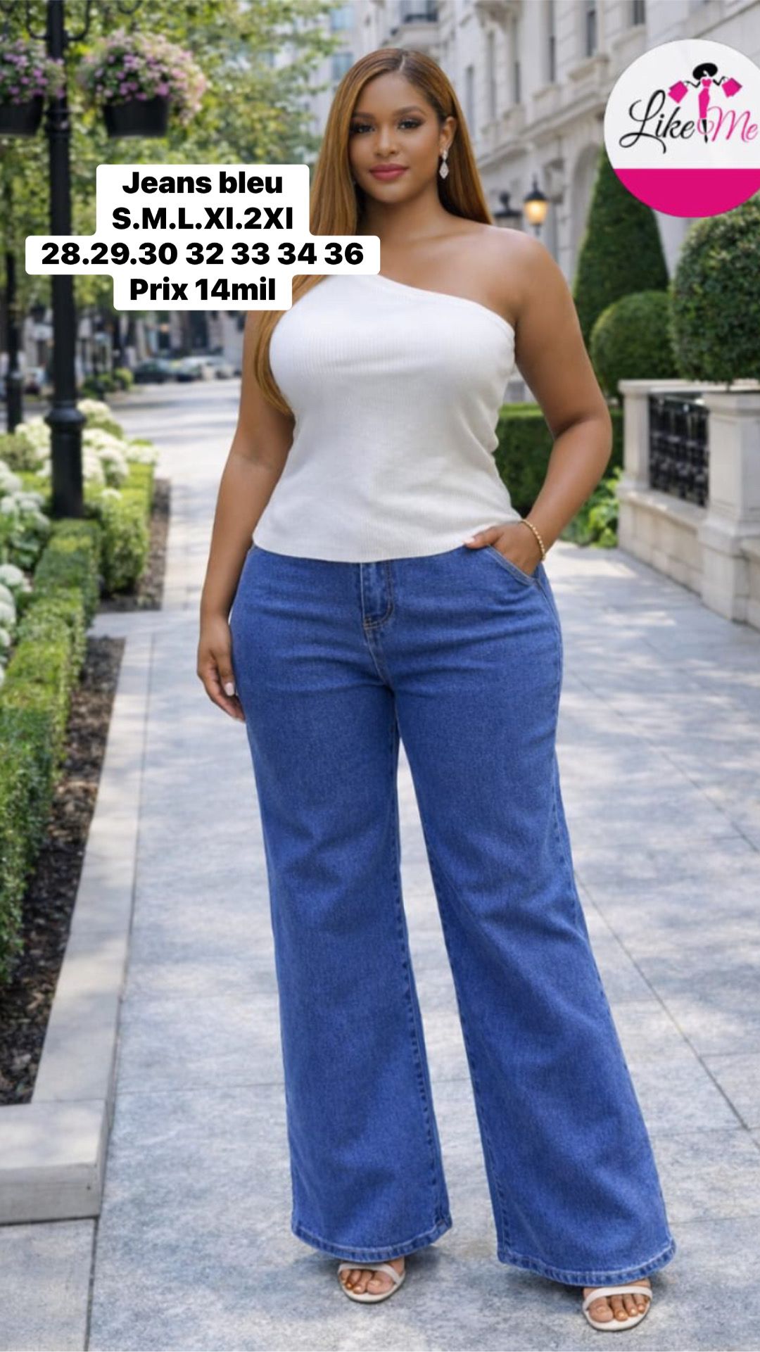 Jeans bleu et foncé