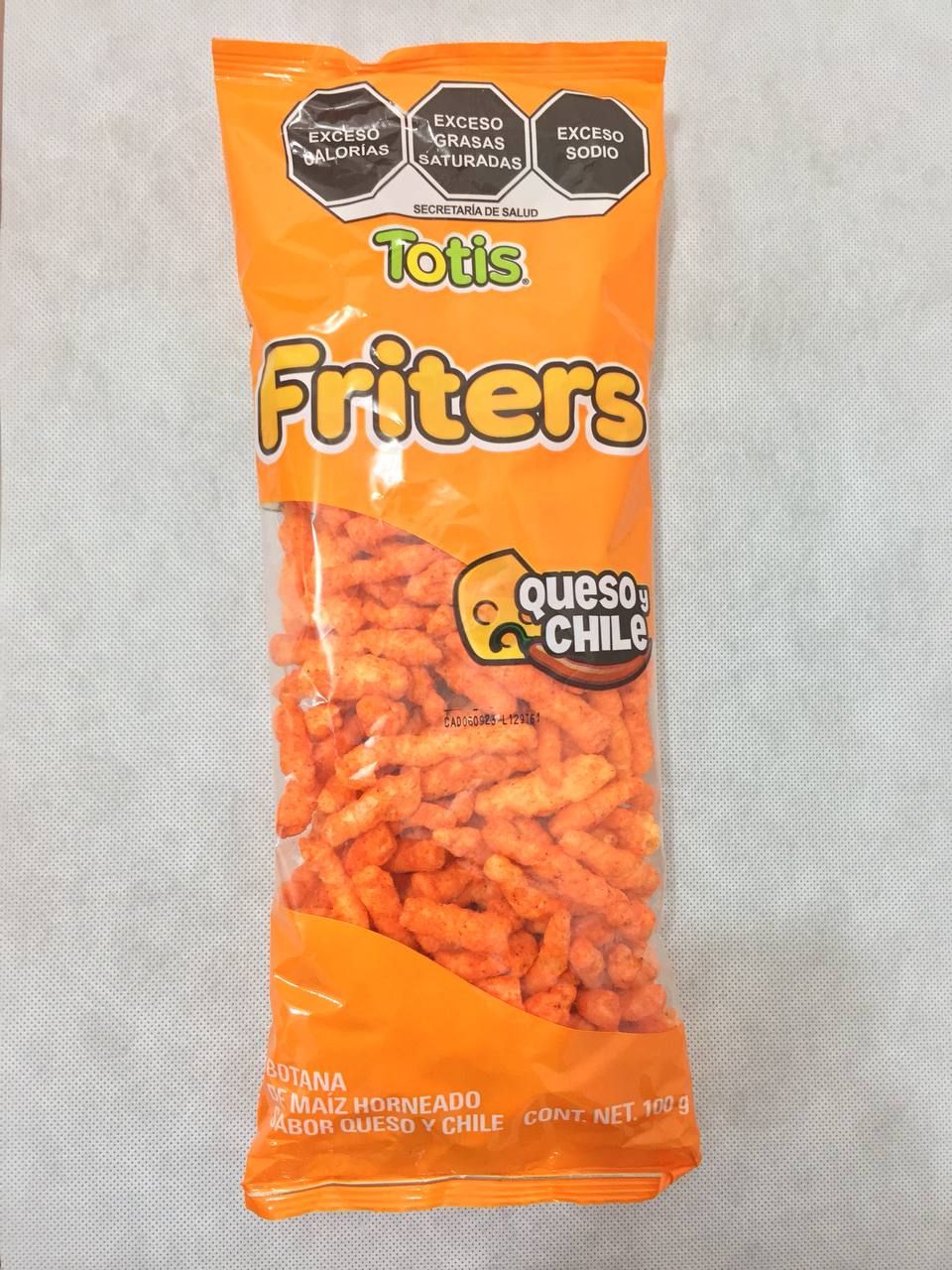 TOTIS FRITTERS QUESO JALAPE�O BSA 100GR