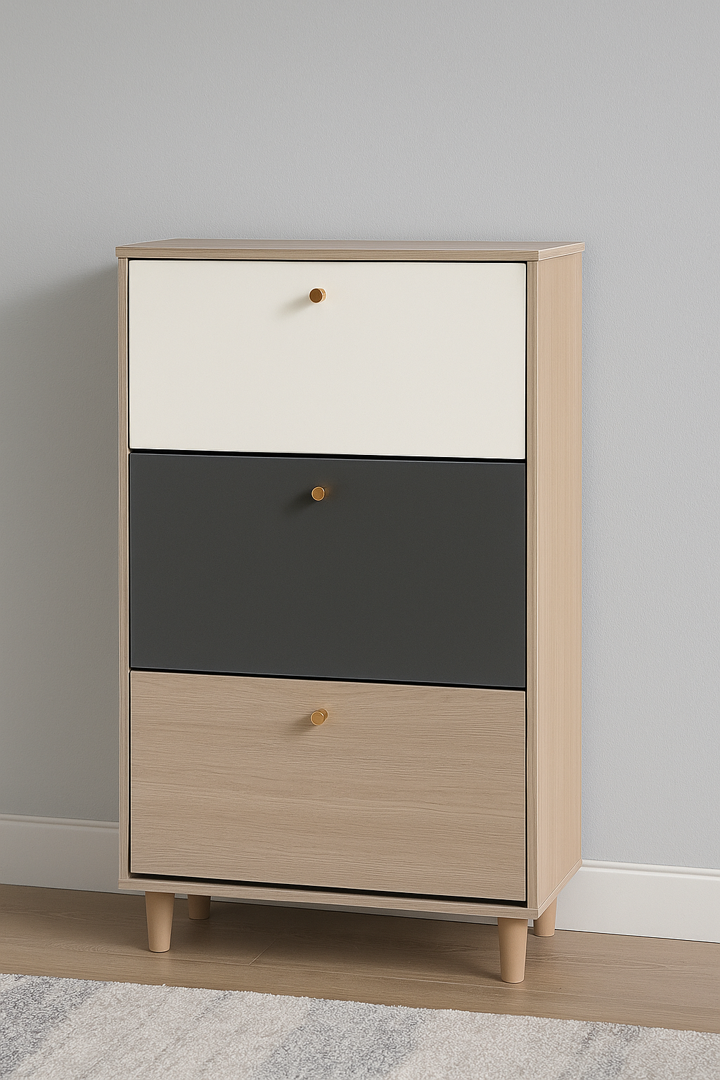 10500061 - CRISKA SHOE CABINET (CHERRY WOOD)