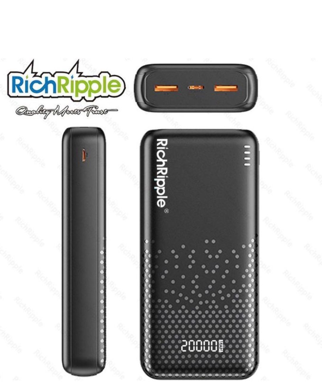 20000mAh Small Size 2FA Fast charging 2 in 2 power Bank 