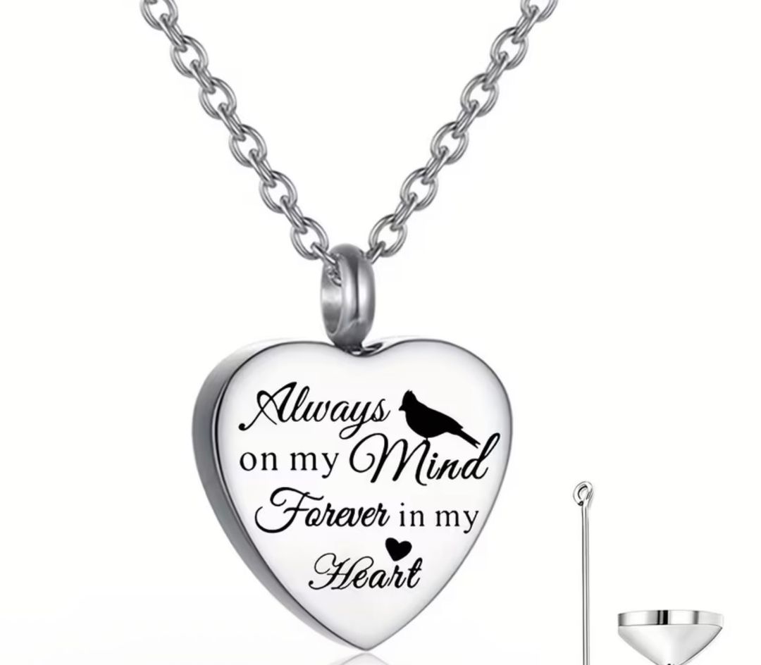 Memorial Urn Necklace Bird