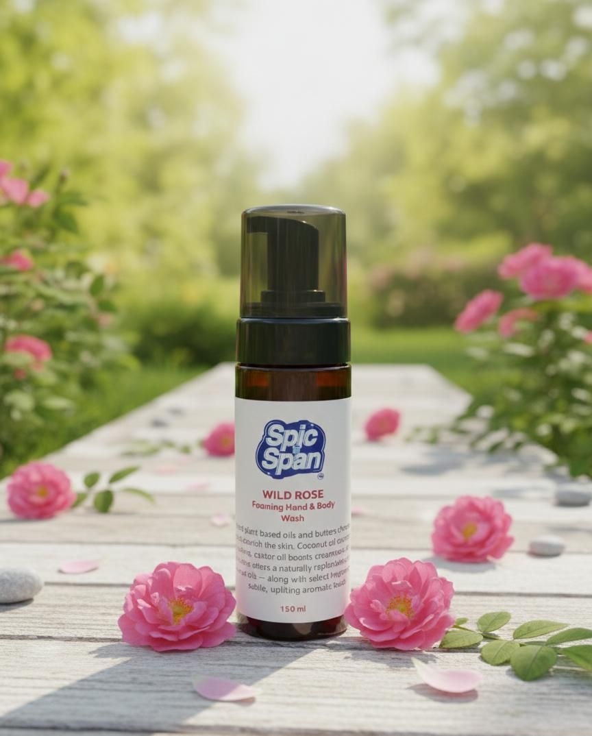 Spic n Span Wild Rose Foaming Hand & Body Wash