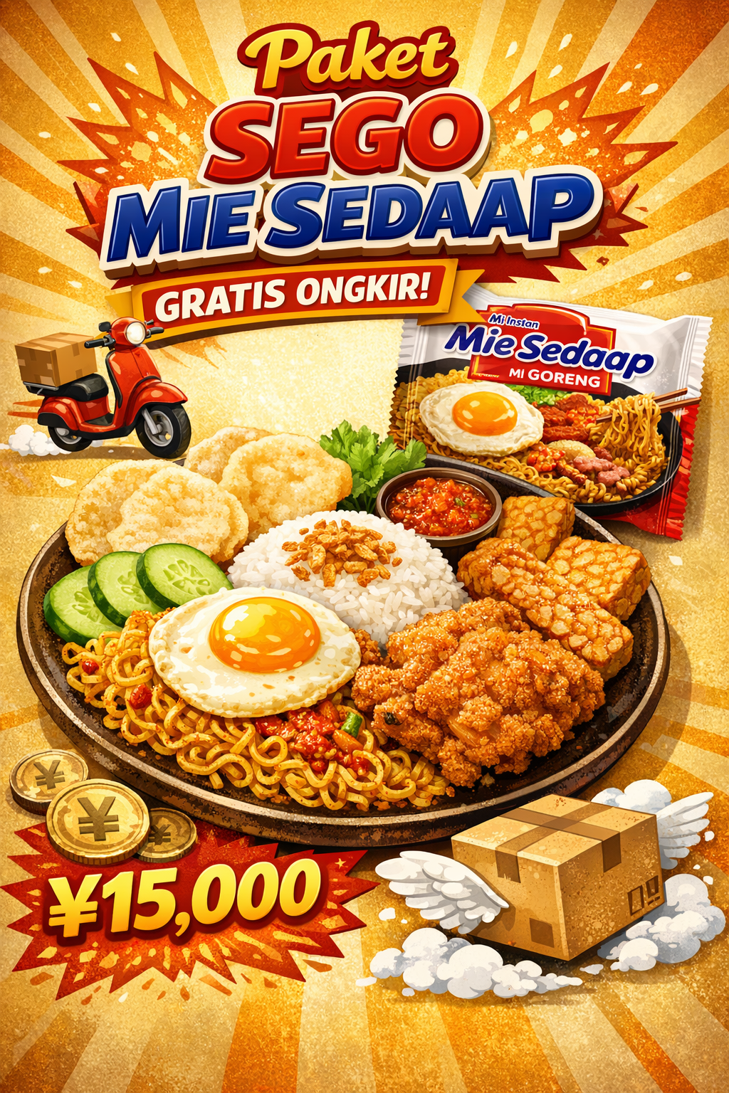 🎉Paket Sego Mie Sedaap Gratis Ongkir🎉