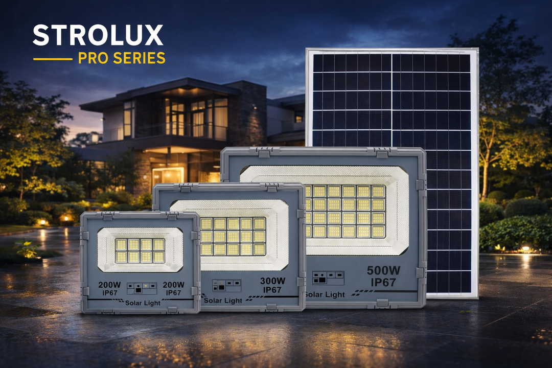 Strolux Pro Series Solar Floodlight
