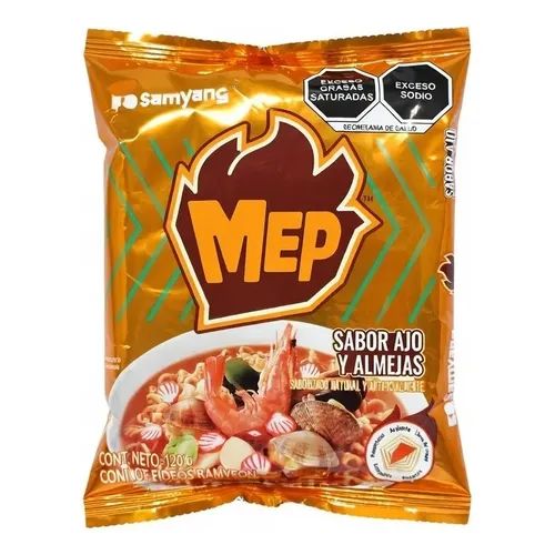SAMYANG MEP FIDEO INSTANTANEO SABOR AJO Y ALMEJA 120G