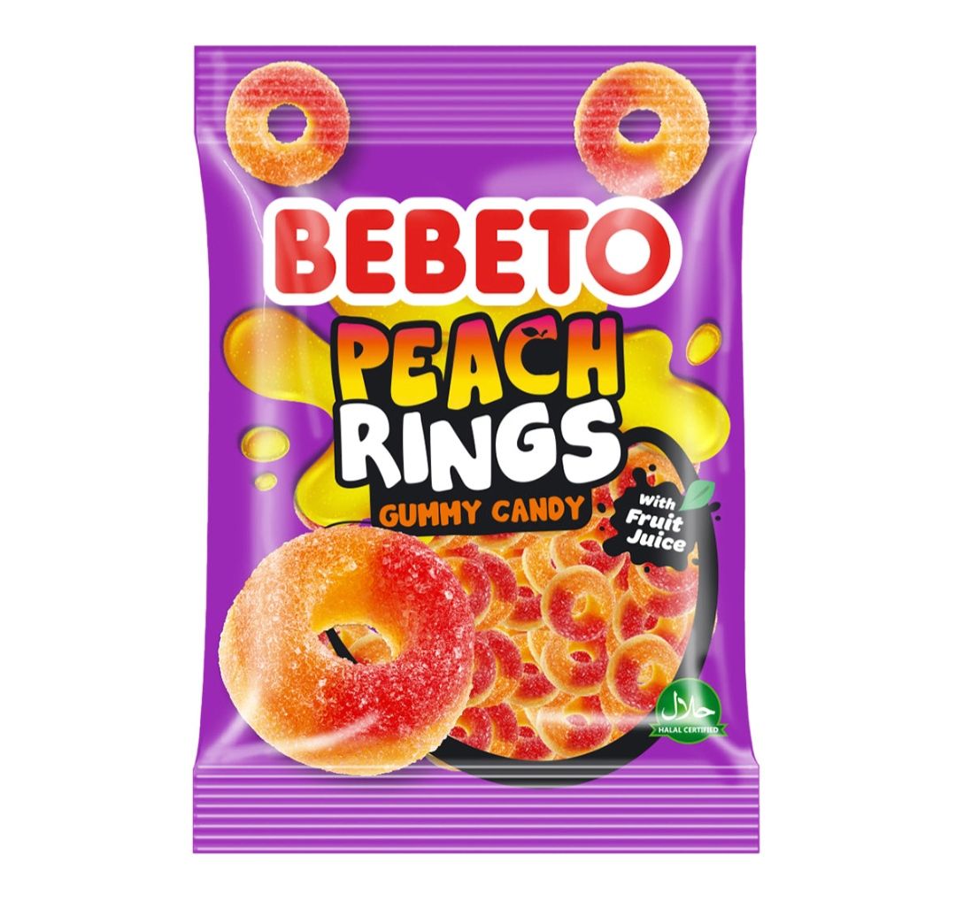 Bebeto peach rings 18g