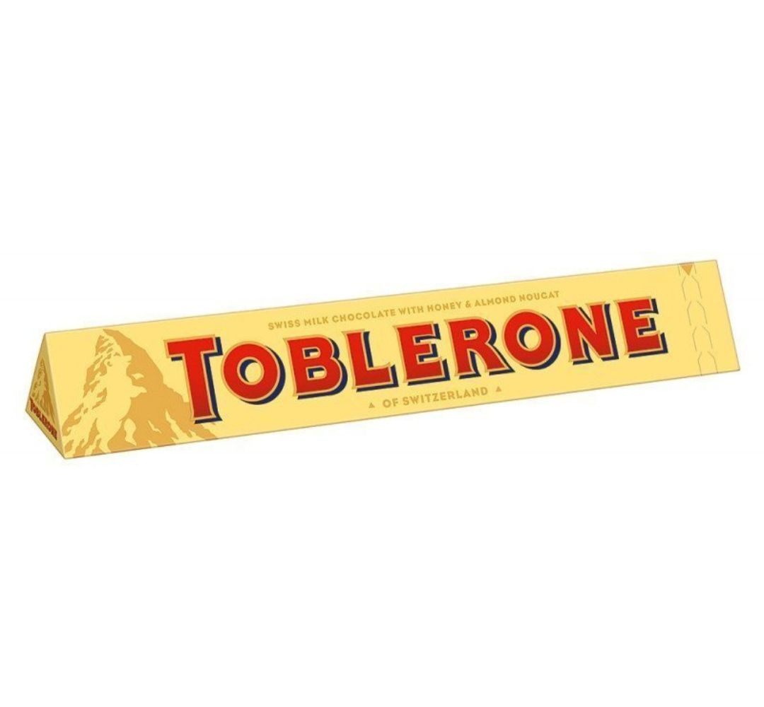 Toblerone milk chocolate with honey & almond nougat 100g