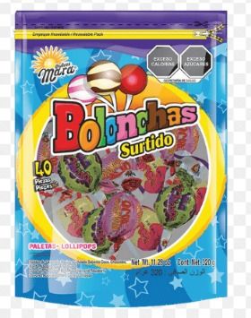 PALETA BOLONCHA SURTIDO OPTIMAL MARA BSA C/40 PZS