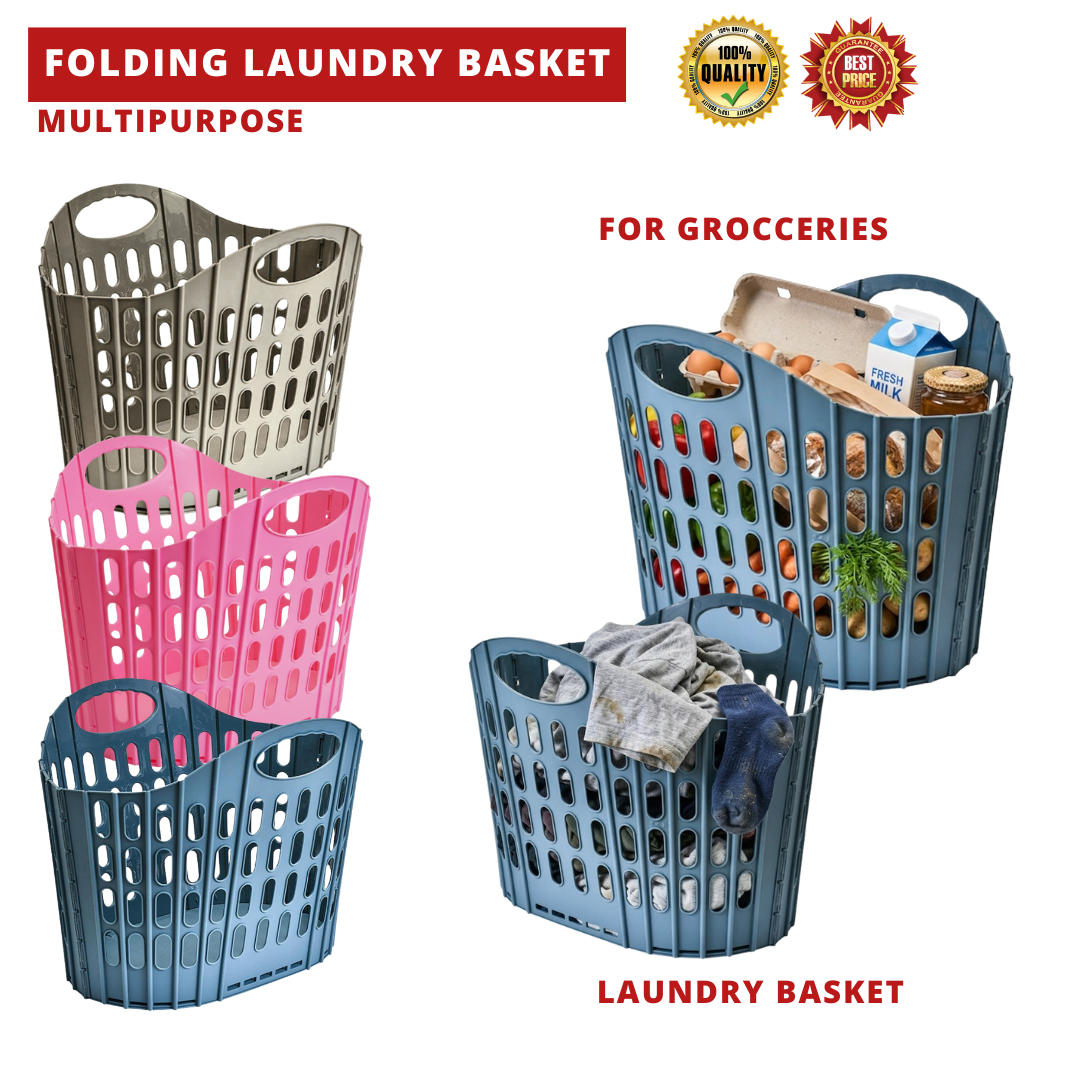 FOLDABLE MULTIFUNCTION BASKET LAUNDRY SHOPPING