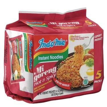 Indomie noodles mi goreng hot & spicy 5 pack
