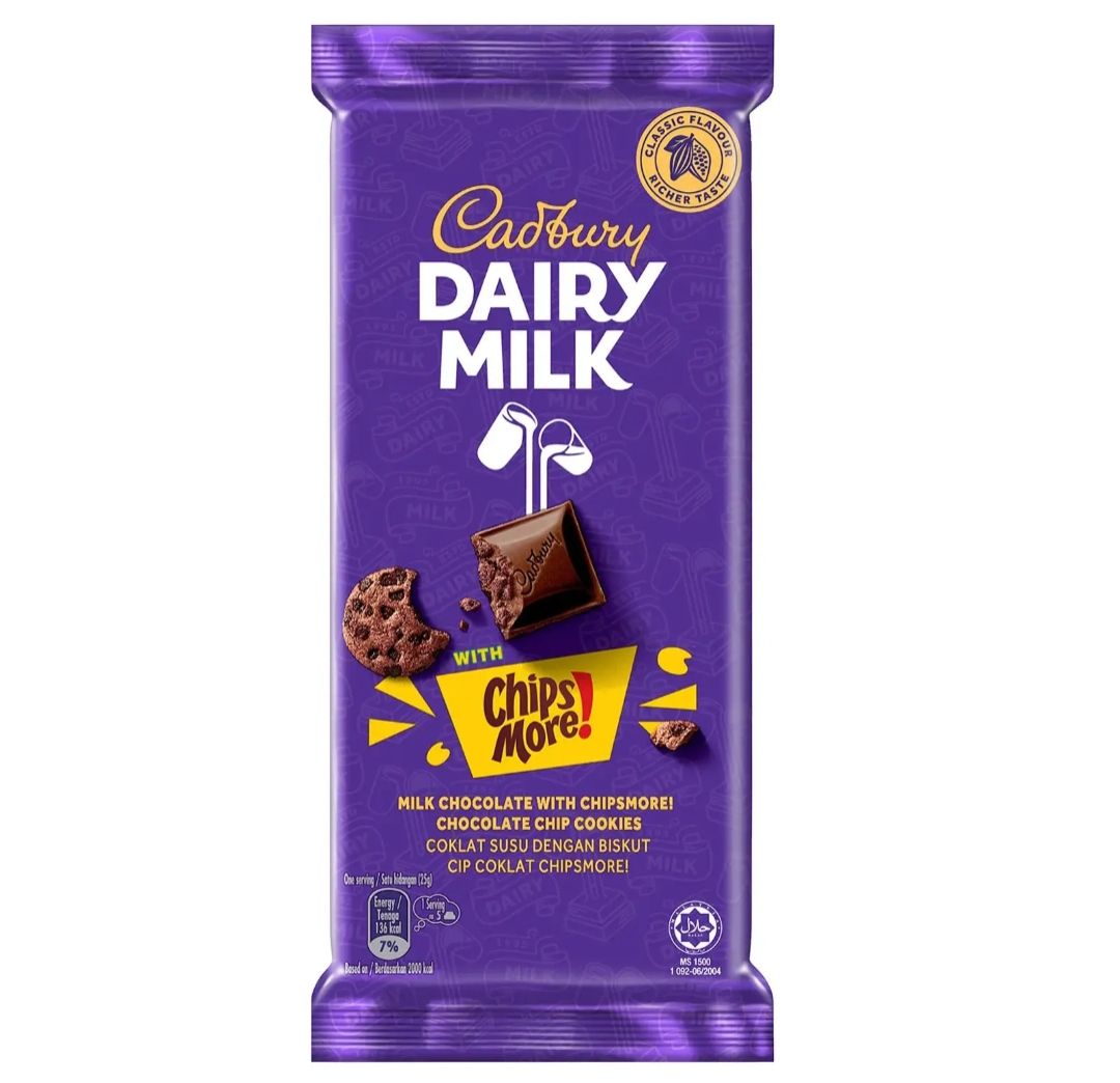Cadbury dairymilk chips more 130g