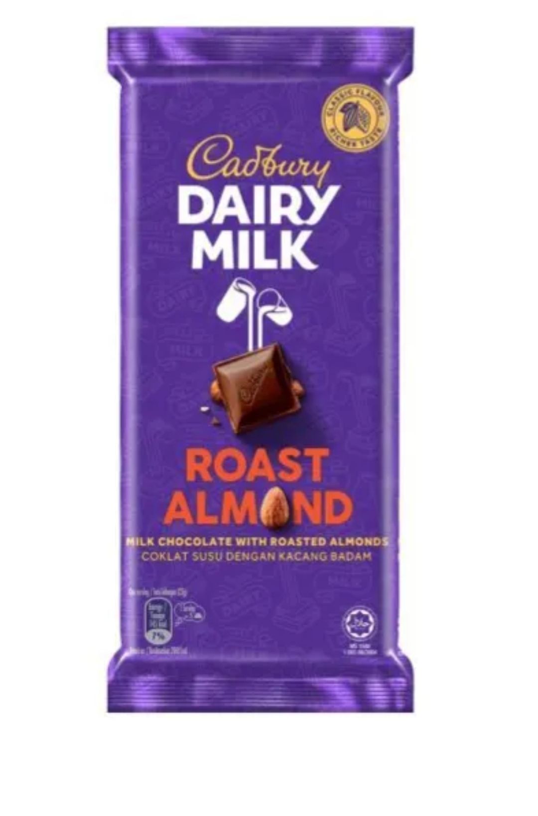 Cadbury dairymilk roast almond 130g