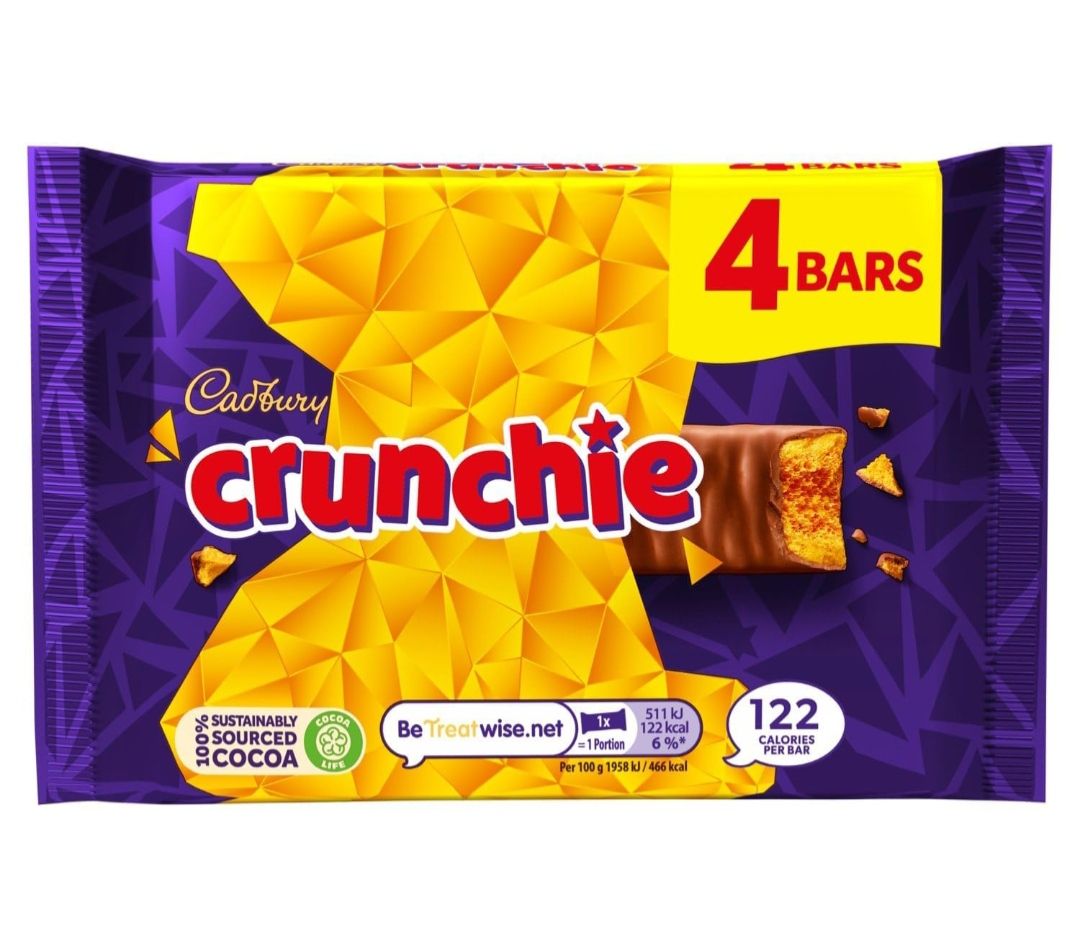 Crunchie 4 bars 128g