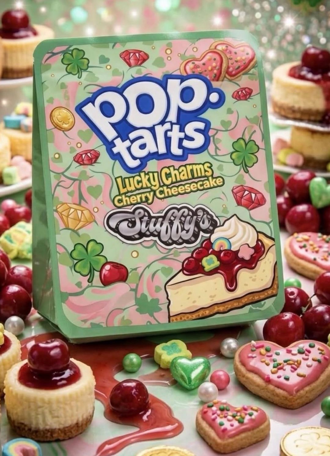 POP TARTS LUCKY CHARMS CHERRY CHESSECAKE