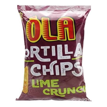 Ola tortilla chips lime crunch 200g
