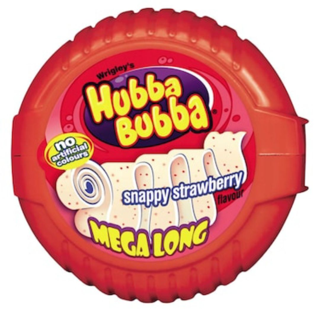 Hubba bubba mega long snappy strawberry 56g