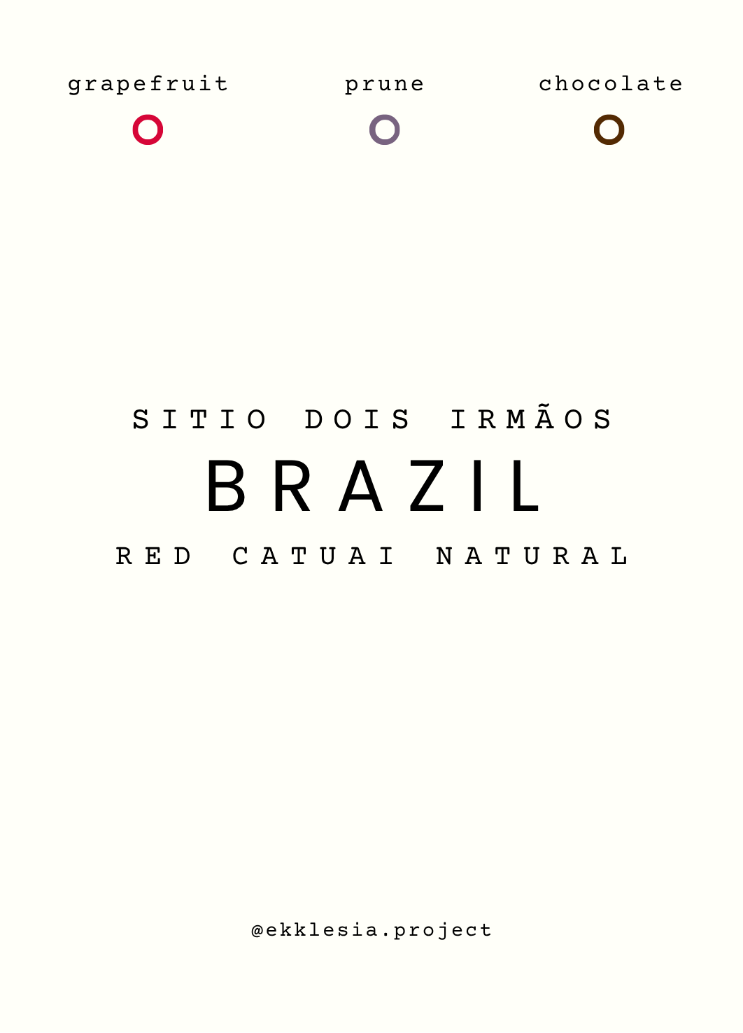 Brazil Sitio Dois Irmãos - Espresso