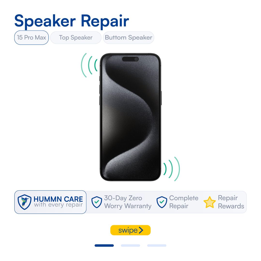iPhone 15 Pro Max Speaker & Microphone Repair