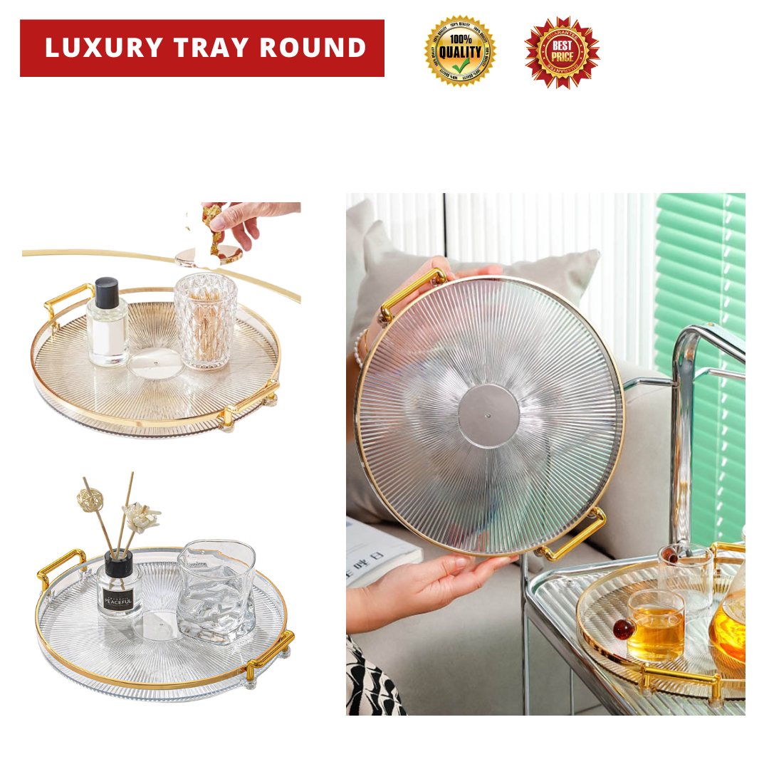 LUXURY TRAY ROUND 29CM