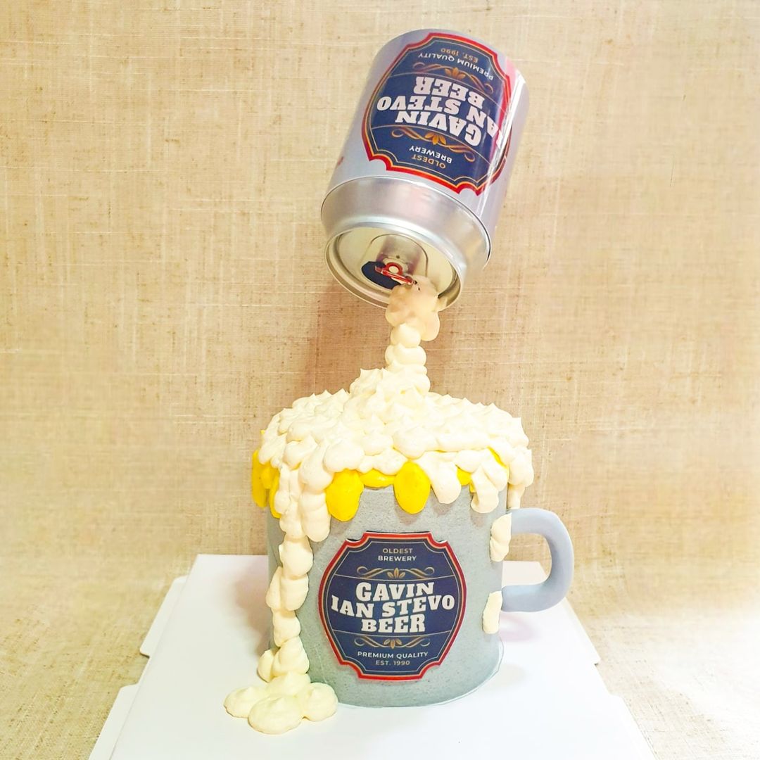 Floating Beer Gravity Cake