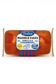 Festive pound cake vanilla&strawberry 400g