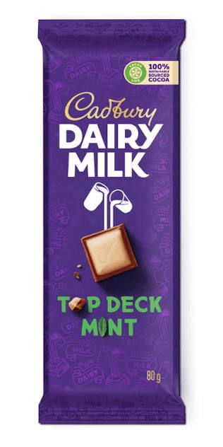 Cadbury dairy milk top deck mint 80gm
