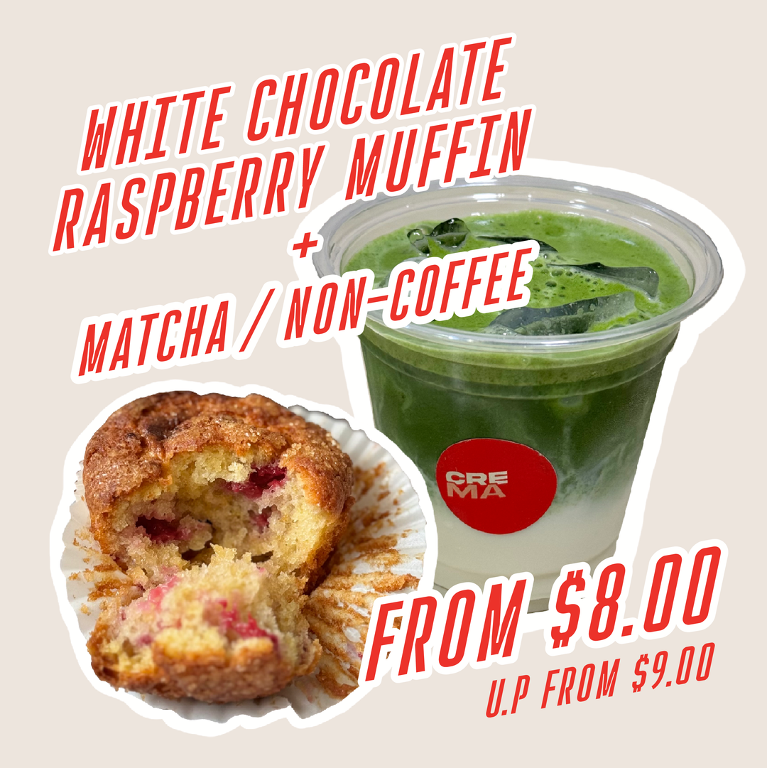 Muffin + Matcha/Non-Coffee Combo