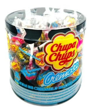 PALETA CREMOSA 7 SABORES CHUPA CHUPS VIT C/60 PZS