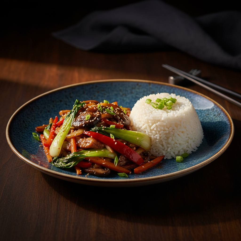 Shop suey porc / Riz