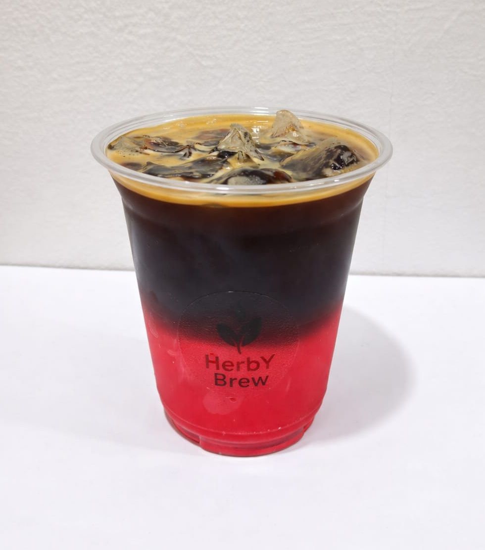 Iced Strawberry Americano