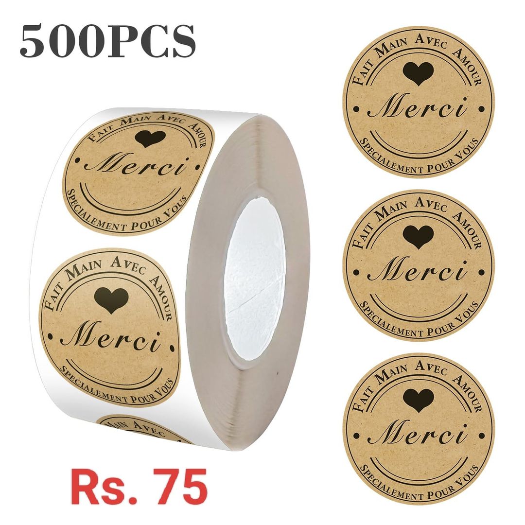 Stickers - Fait Main avec Amour-Merci-Spécialement pour vous