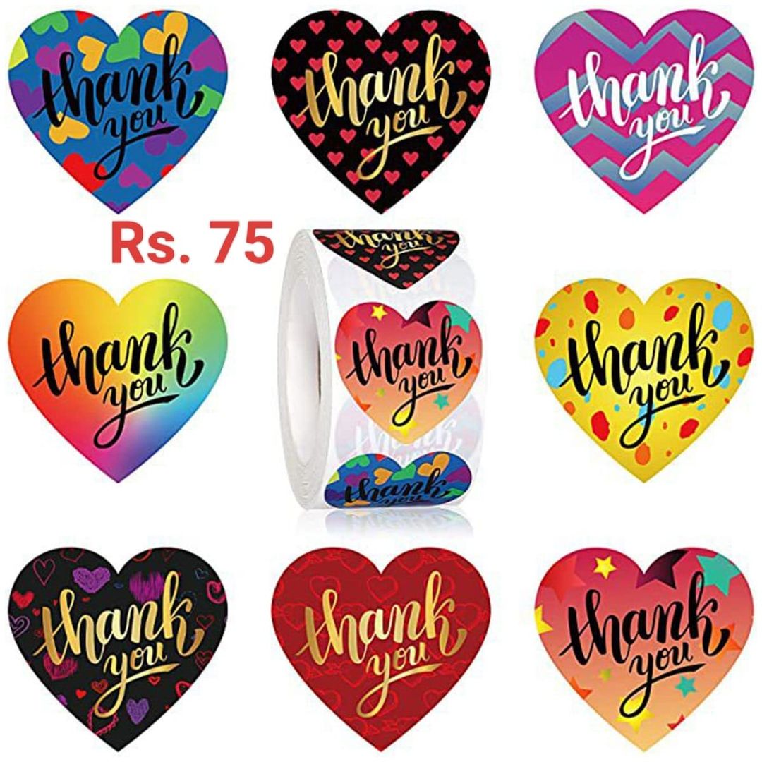 Stickers - Heart Shaped Thank You