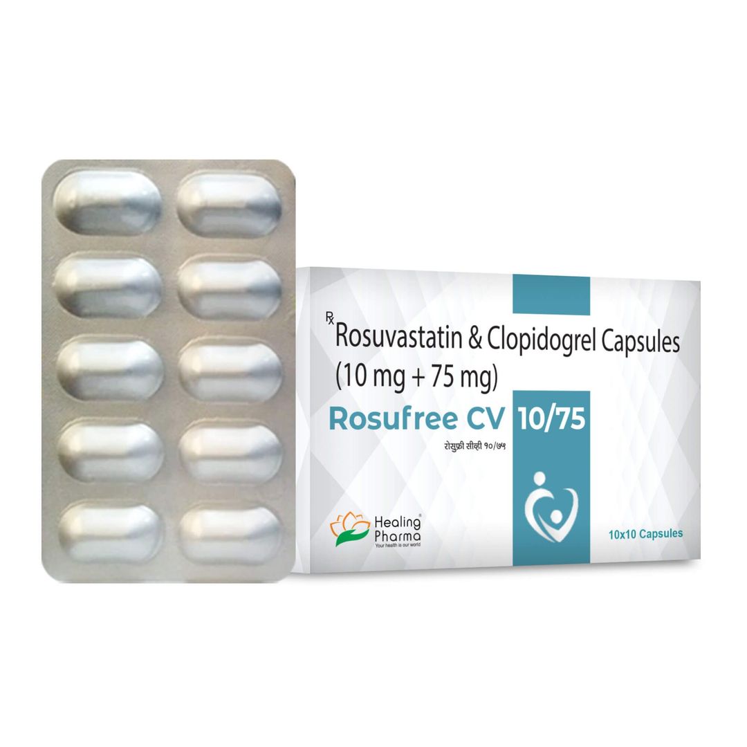 Rosuvastatin + Clopidogrel Capsules 10 Mg Capsule