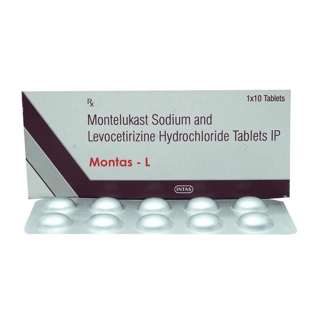 Montelukast + Levocetirizine Hydrochloride Tablets 10 Mg Tablet