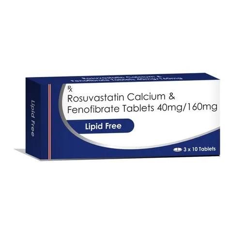 Rosuvastatin + Fenofibrate Tablets 160 Mg Tablet