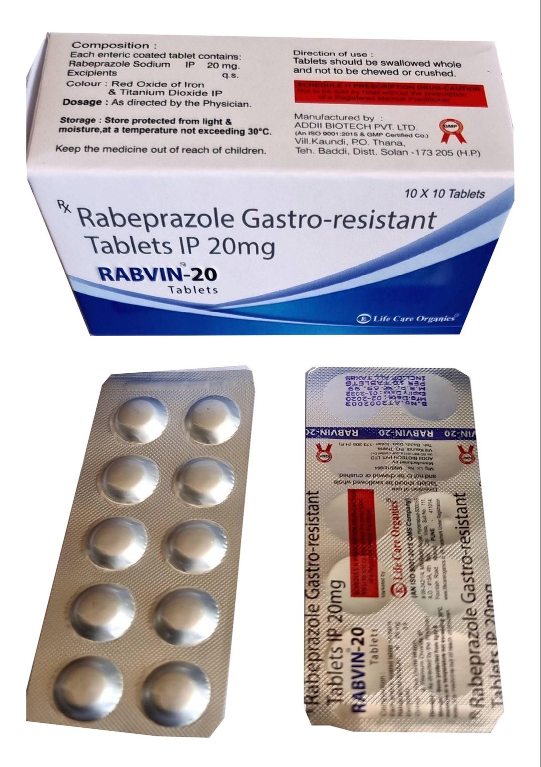 Rabeprazole Sodium Gastro-Resistant Tablets 20 Mg Tablet
