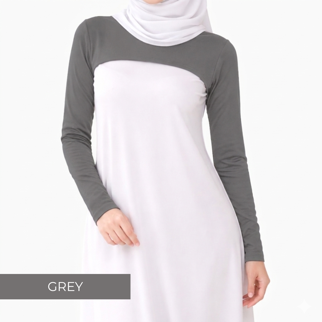 AURAT SLEEEVE INNER MUSLIMAH EXCLUSIVE - GREY