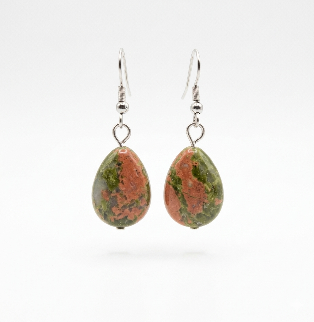 Unakite earrings 