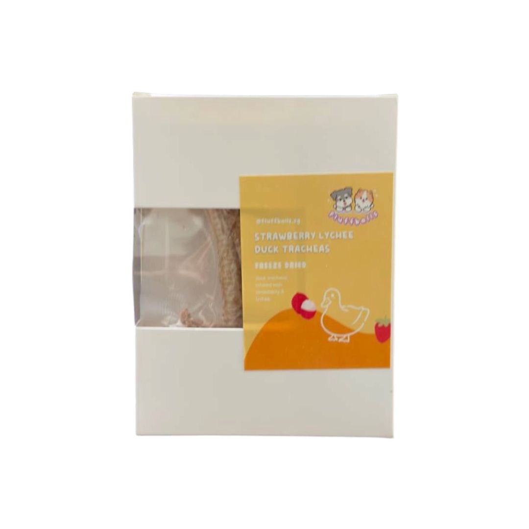 Freeze Dried Duck Trachea infused with Strawberry & Lychee