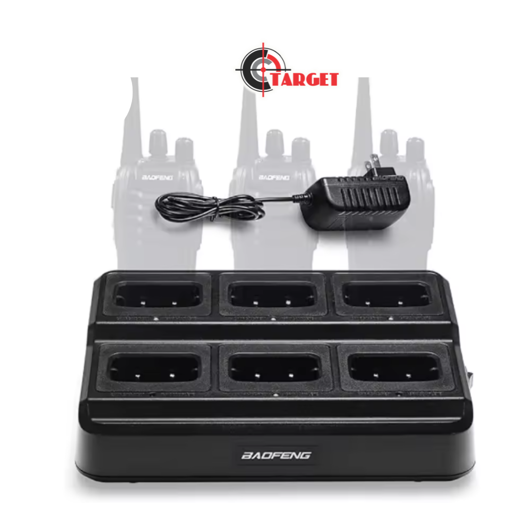 BAOFENG Walkie Talkie Six(6) Way Charger Multi-Unit Charger Station