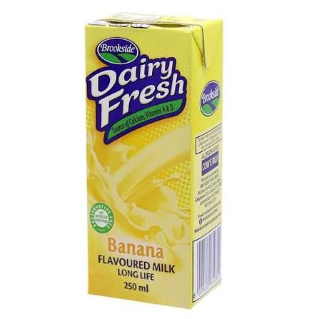Brookside dairy fresh banana 250ml